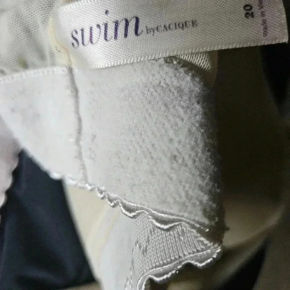 Swim by Cacique Ruffled Tankini Black (sz 20) PLUS SIZE - Picture 5 of 5